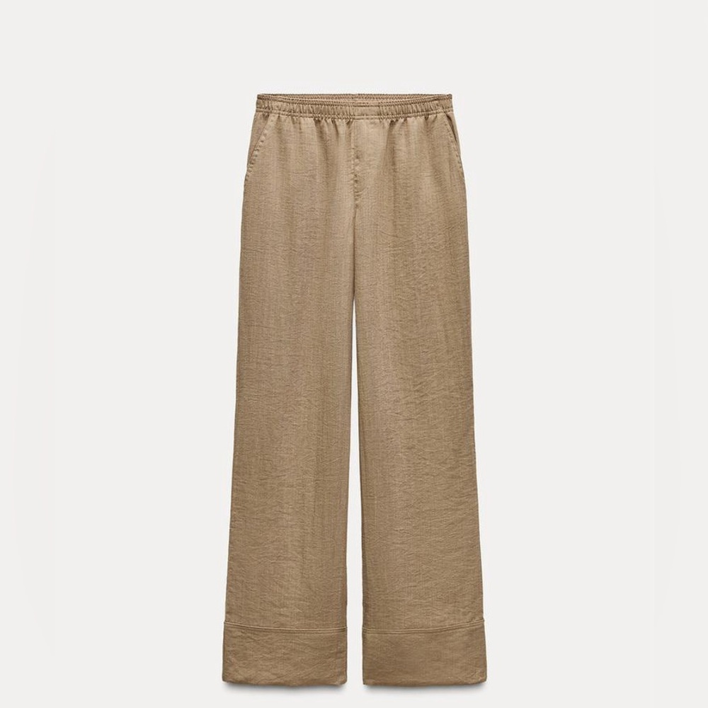 NWOT ZARA RUSTIC PANTS SIZE S - Picture 2 of 14